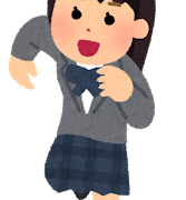 走ってくる女の子