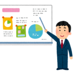 プレゼンする男性