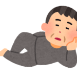 ダラダラしている中年男性