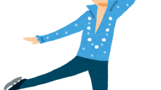 フィギュアスケートを滑る男性選手