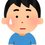 困った表情の男