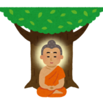 悟りを開くブッダ