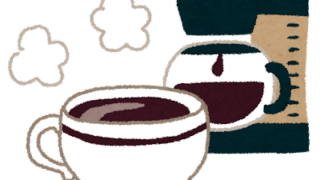コーヒーメーカーとコーヒーカップ（いらすとや）